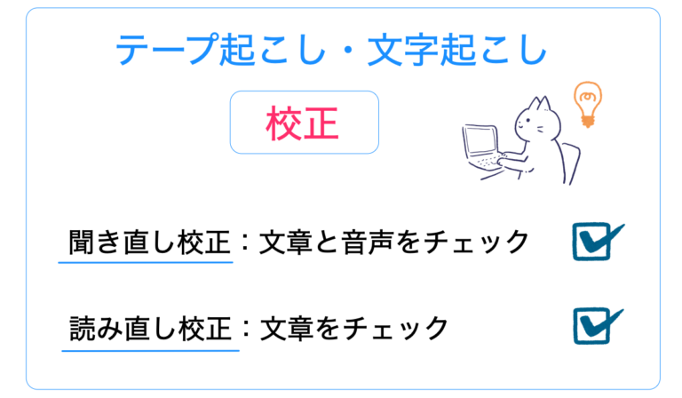 テープ起こしの校正には2つの工程がある！聞き直しと読み直し